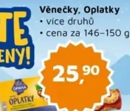 Můjobchod OPAVIA Věnečky, Oplatky nabídka