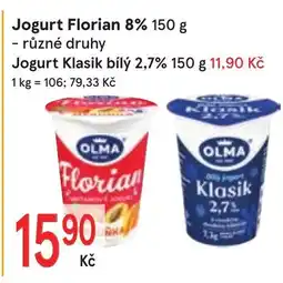 Žabka Jogurt Florian nabídka