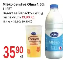 Žabka Mléko čerstvé Olma 1,5% nabídka