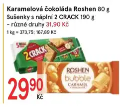 Žabka Karamelová čokoláda Roshen nabídka