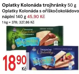 Žabka Oplatky Kolonáda trojhránky nabídka