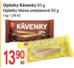 Žabka Oplatky Kávenky nabídka