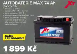 Auto Kelly Autobaterie max 74 ah nabídka