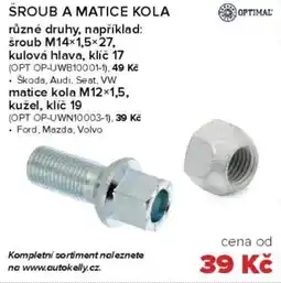 Auto Kelly Sroub a matice kola nabídka
