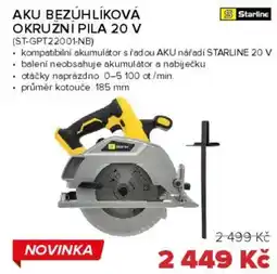 Auto Kelly Aku bezúhlíková okruzni pila 20 v (ST-GPT22001-NB) nabídka