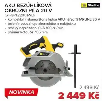 Auto Kelly Aku bezúhlíková okruzni pila 20 v (ST-GPT22001-NB) nabídka