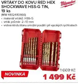 Auto Kelly Vrtáky do kovu red hex shockwave hss-g tin nabídka