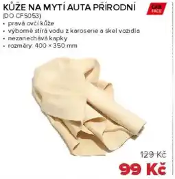 Auto Kelly Kůže na mytí auta přírodní nabídka