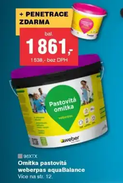 DEK Omítka pastovitá weberpas aquaBalance nabídka