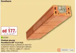 DEK Překlad plochý Porotherm KP 11,5/14,5 nabídka