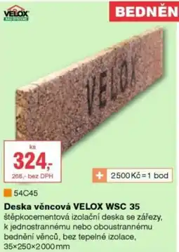 DEK Deska věncová VELOX WSC 35 nabídka