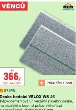 DEK Deska bednicí VELOX WS 25 nabídka