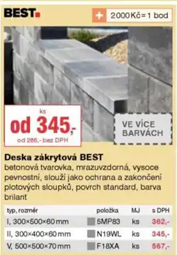 DEK Deska zákrytová BEST nabídka