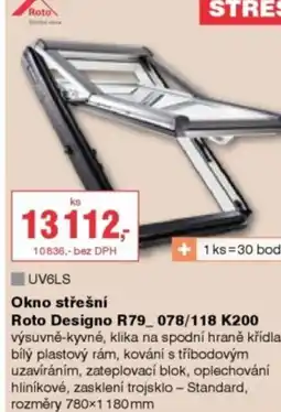 DEK Okno střešní Roto Designo R79_078/118 K200 nabídka