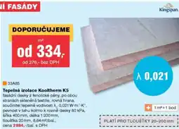 DEK Tepelná izolace Kooltherm K5 nabídka