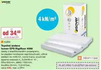 DEK Tepelná izolace Isover EPS Rigifloor 4000 nabídka
