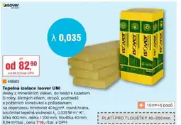 DEK Tepelná izolace Isover UNI nabídka