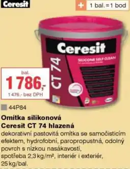 DEK Omítka silikonová Ceresit CT 74 hlazená nabídka