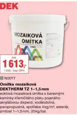 DEK Omítka mozaiková DEKTHERM TZ 1-1,5 mm nabídka