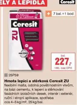 DEK Hmota lepicí a stěrková Ceresit ZU nabídka