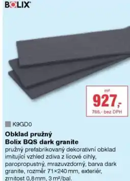 DEK Obklad pružný Bolix BQS dark granite nabídka