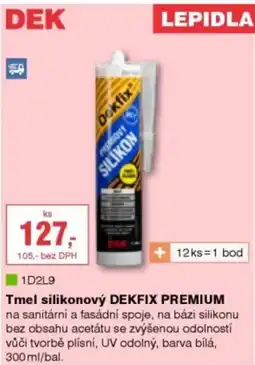 DEK Tmel silikonový DEKFIX PREMIUM nabídka