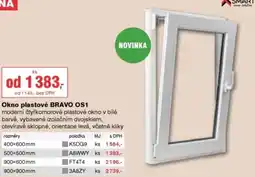 DEK Okno plastové BRAVO OS1 nabídka