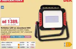 DEK Reflektor LED se zásuvkami DEK nabídka