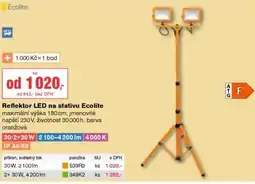 DEK Reflektor LED na stativu Ecolite nabídka