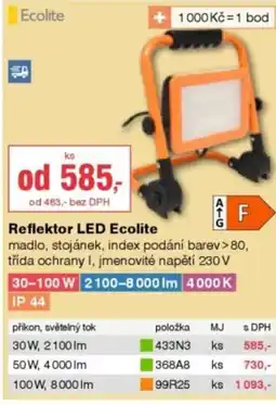 DEK Reflektor LED Ecolite nabídka