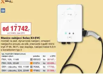 DEK Stanice nabíjecí Solax X3-EVC nabídka