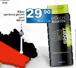 Jip Elkos sprchový gel 3v1 sport 400 ml nabídka