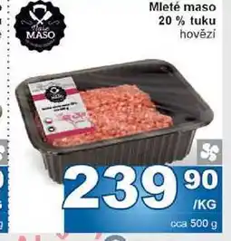 Jip Mleté maso 20% tuku hovězí 1kg nabídka