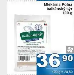 Jip Mlékárna Polná balkánský sýr 180 g nabídka