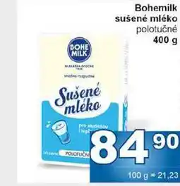 Jip Bohemilk sušené mléko polotučné 400 g nabídka