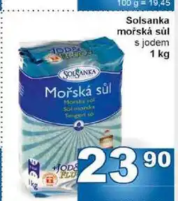 Jip Solsanka mořská sůl s jodem 1 kg nabídka