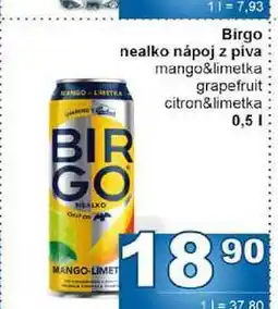 Jip Birgo nealko nápoj z piva 0,5l nabídka