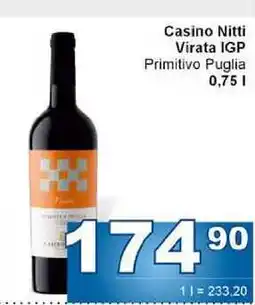 Jip Casino Nitti Virata IGP Primitivo Puglia 0,75l nabídka