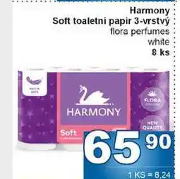 Jip Harmony Soft toaletní papír 3-vrstvý 8ks nabídka