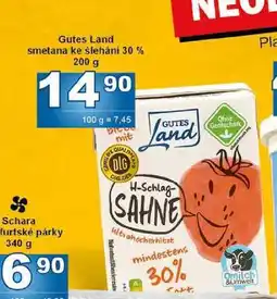 Jip Gutes Land smetana ke šleháni 30% 200 g nabídka