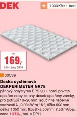 DEK Deska systémová DEKPERIMETER NR75 nabídka