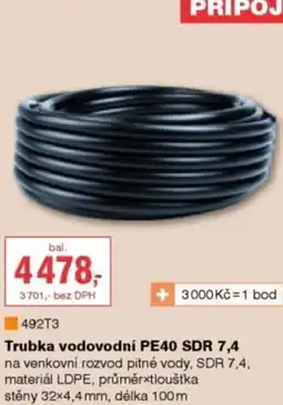 DEK Trubka vodovodní PE40 SDR 7,4 nabídka