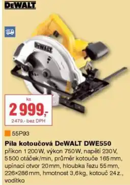 DEK Pila kotoučová DeWALT DWE550 nabídka