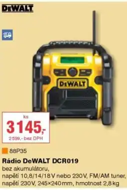 DEK Rádio DeWALT DCR019 nabídka