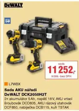 DEK Sada AKU nářadí DeWALT DCK2050H2T nabídka