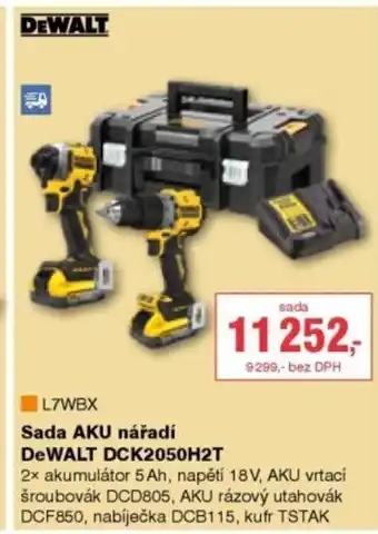 DEK Sada AKU nářadí DeWALT DCK2050H2T nabídka