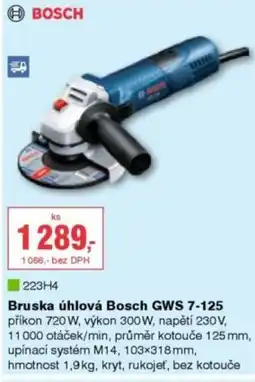 DEK Bruska úhlová Bosch GWS 7-125 nabídka