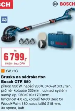 DEK Bruska na sádrokarton Bosch GTR 550 nabídka