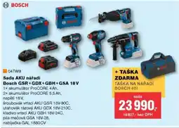 DEK Sada AKU nářadí Bosch GSR+GDX+GBH+GSA 18V nabídka