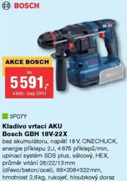DEK Kladivo vrtací AKU Bosch GBH 18V-22X nabídka